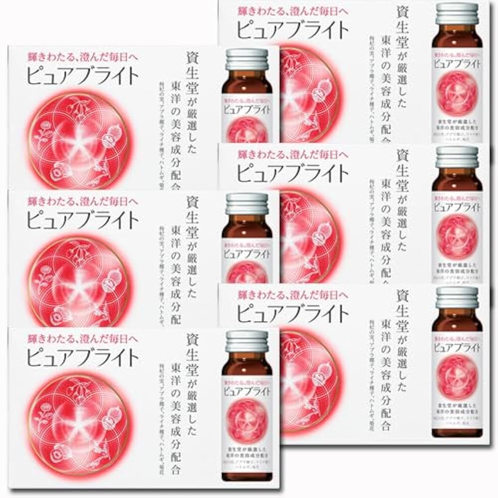 Amazon.co.jp: 【10本x6箱】資生堂 ピュアブライト 10本 50mLX10